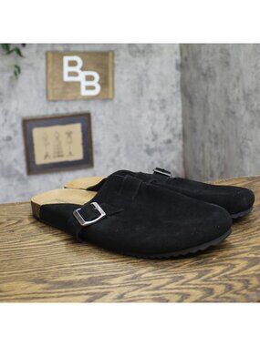 Goodfellow & Co Mens Suede Oswald Clogs Cork 94504673 Black 13